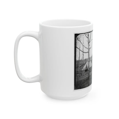 Rappahannock Station, Va. Sutler's Hut And Stockade Of 50th New York Engineers (U.S. Civil War) White Coffee Mug