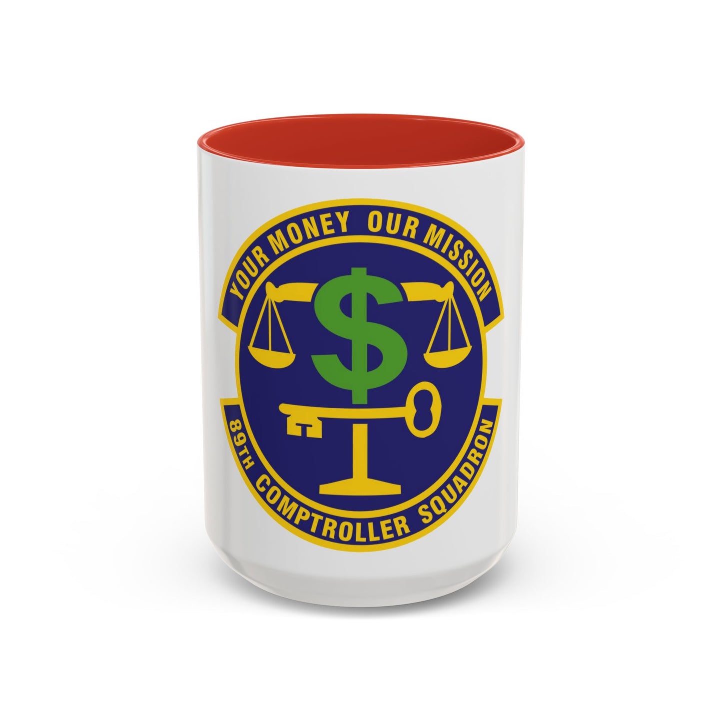89th Comptroller Squadron (U.S. Air Force) Accent Coffee Mug
