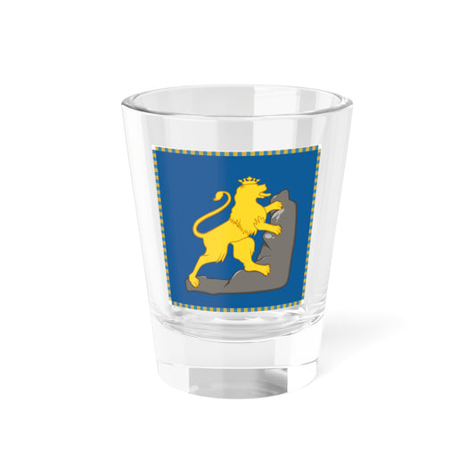 Flag of the Ruthenian National Guard from Yavoriv (Ukraine) Shot Glass 1.5oz