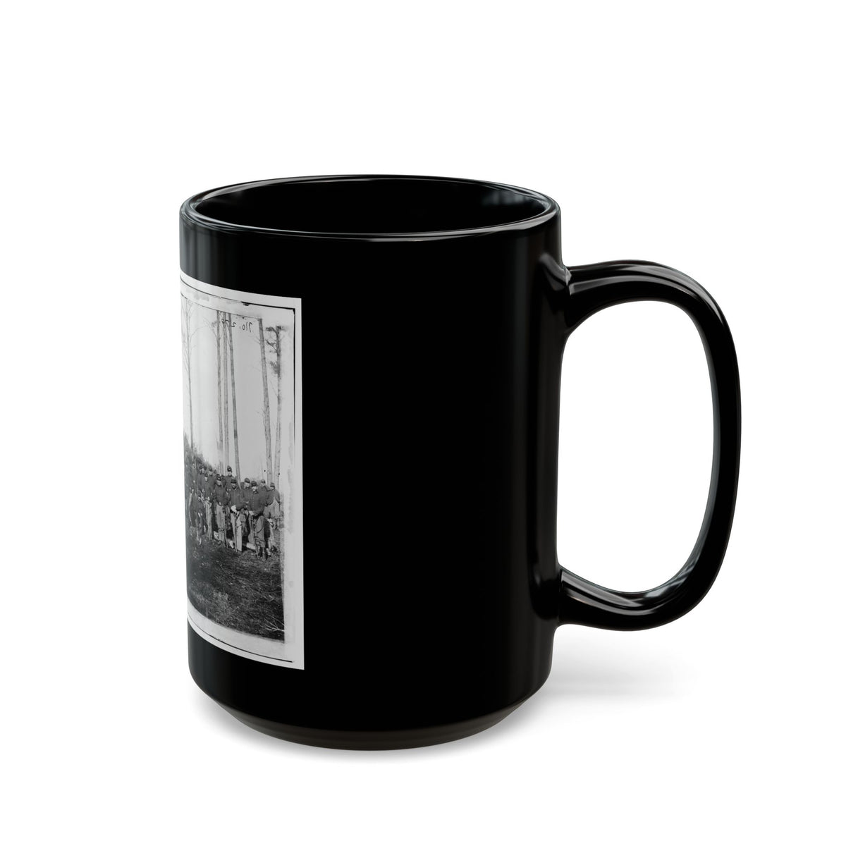 Brandy Station, Va. Officers And Men Of Co. K, 1st U.S. Cavalry (1st Division, Cavalry Corps) (U.S. Civil War) Black Coffee Mug