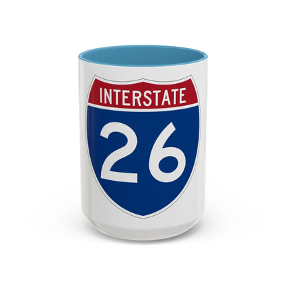 Interstate 26 (U.S. Highways) Accent Coffee Mug