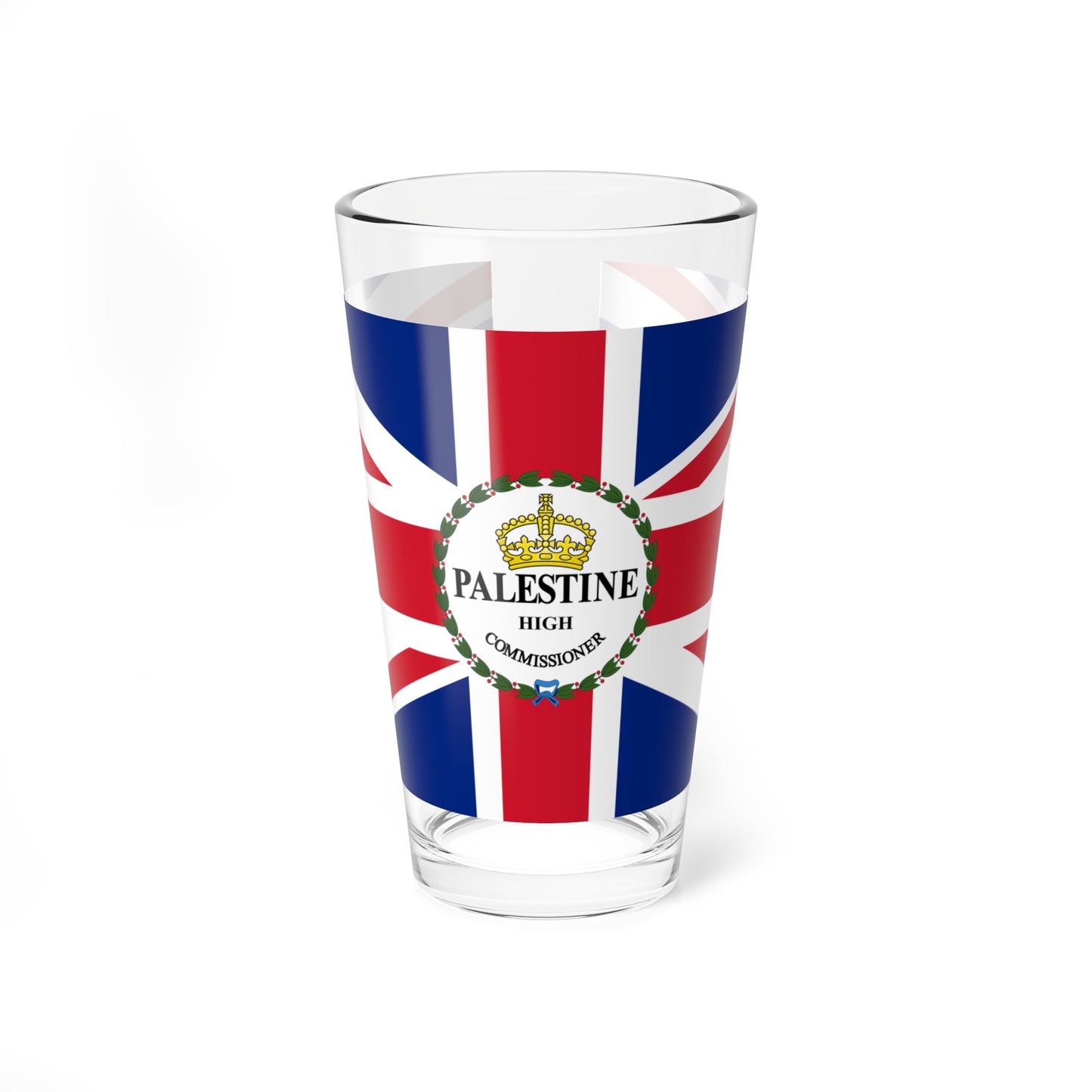 Flag of the of the High Commissioner of Palestine (Israel) Pint Glass 16oz