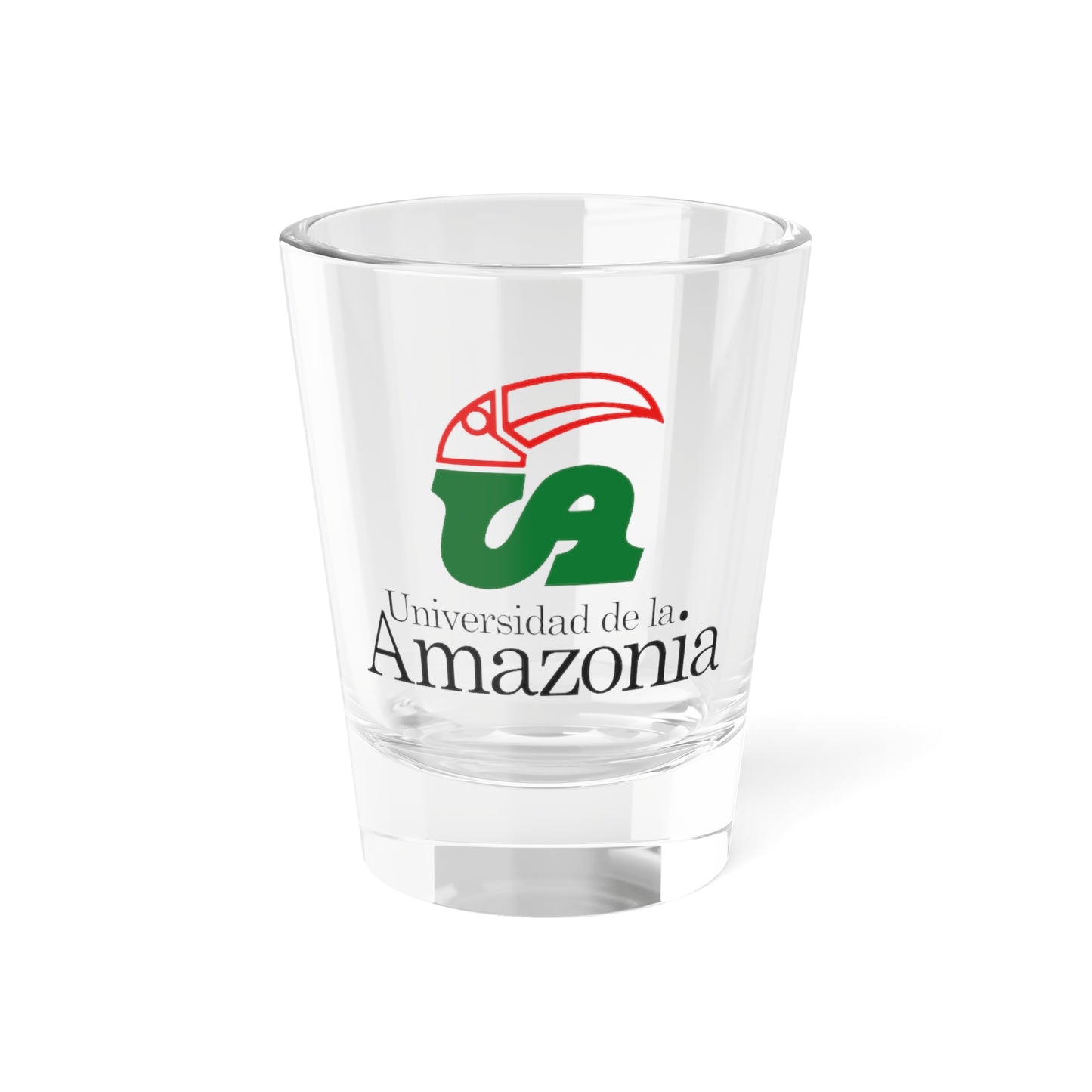 Imagotipo de la Universidad de la Amazonia (Colombia) (Coat of Arms) Shot Glass 1.5oz
