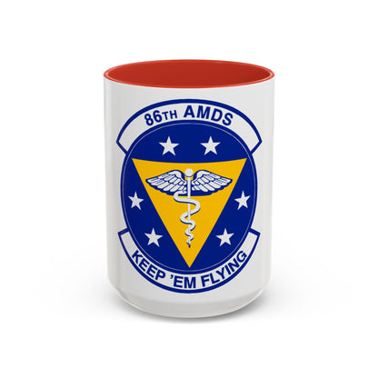 86 Aerospace Medicine Squadron USAFE (U.S. Air Force) Accent Coffee Mug