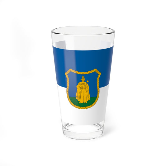 Flag of Szabadszentkiraly (Hungary) Pint Glass 16oz