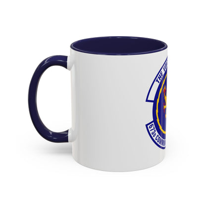 673d Communications Squadron (U.S. Air Force) Accent Coffee Mug