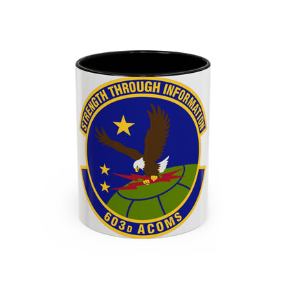 603d Air Communications Squadron (U.S. Air Force) Accent Coffee Mug