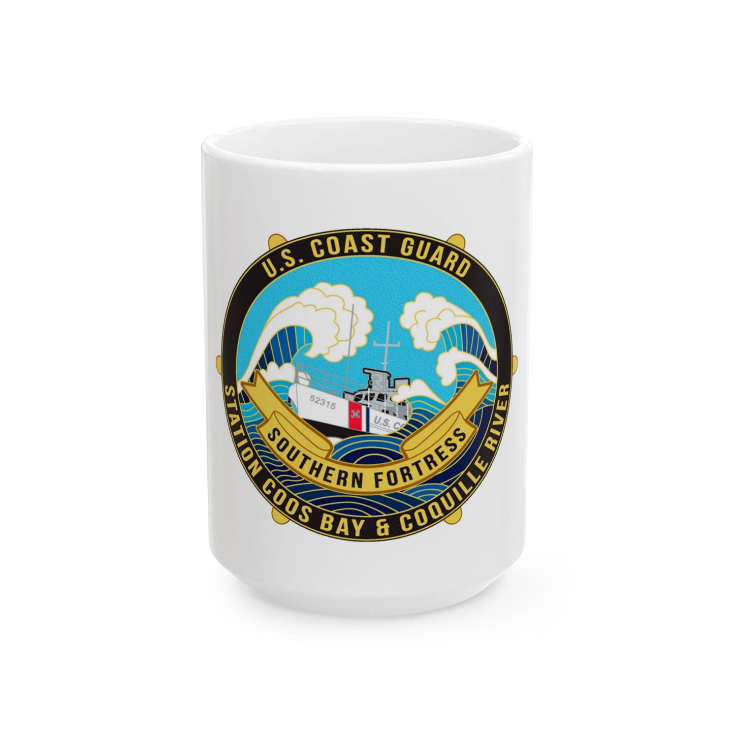 USCG Station Coos Bay (U.S. Coast Guard) White Coffee Mug