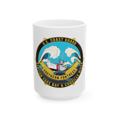 USCG Station Coos Bay (U.S. Coast Guard) White Coffee Mug