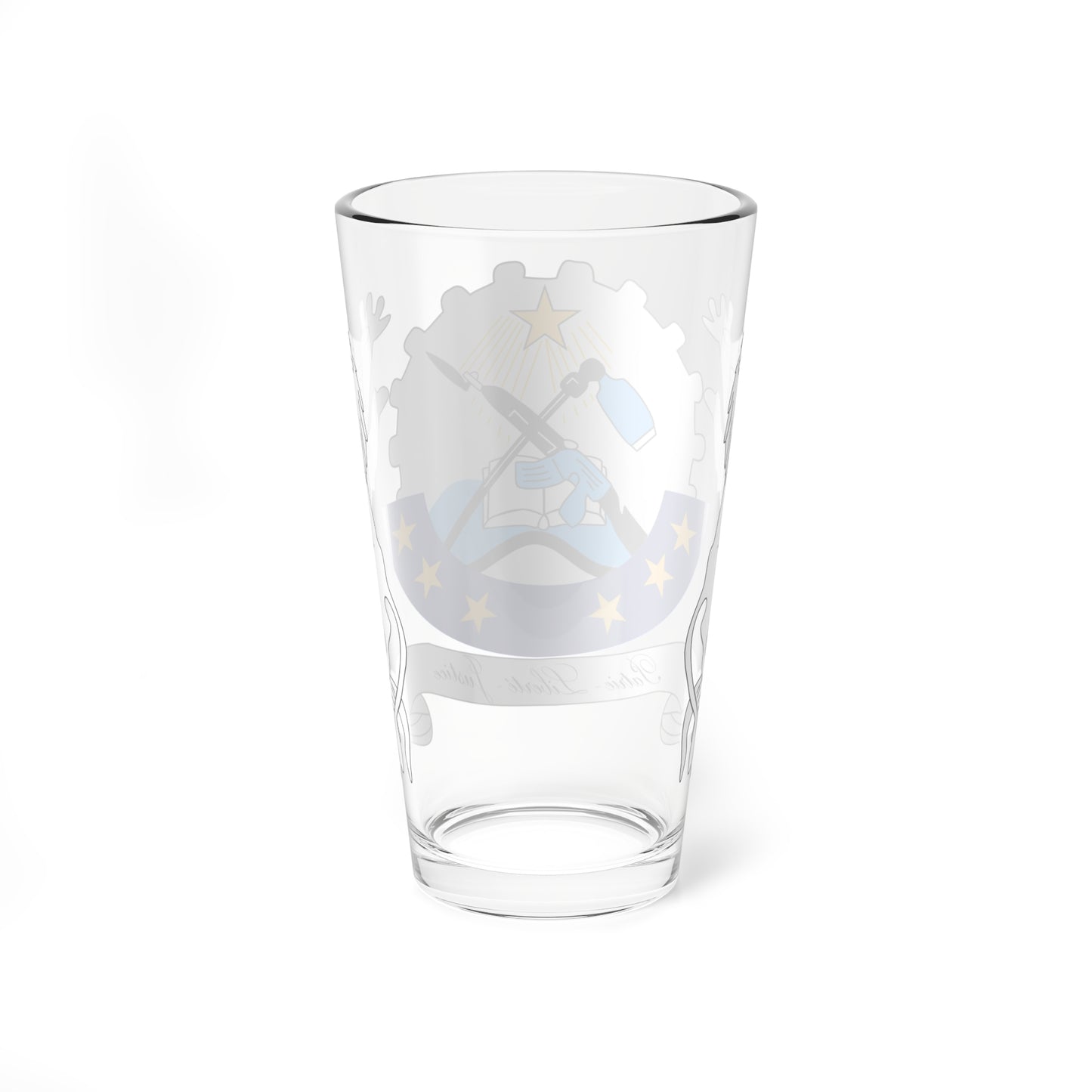 Emblem of the Democratic Republic of Congo 2001 proposal (Congo) (Coat of Arms) Pint Glass 16oz