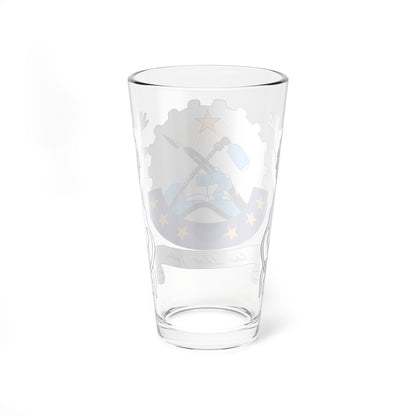 Emblem of the Democratic Republic of Congo 2001 proposal (Congo) (Coat of Arms) Pint Glass 16oz