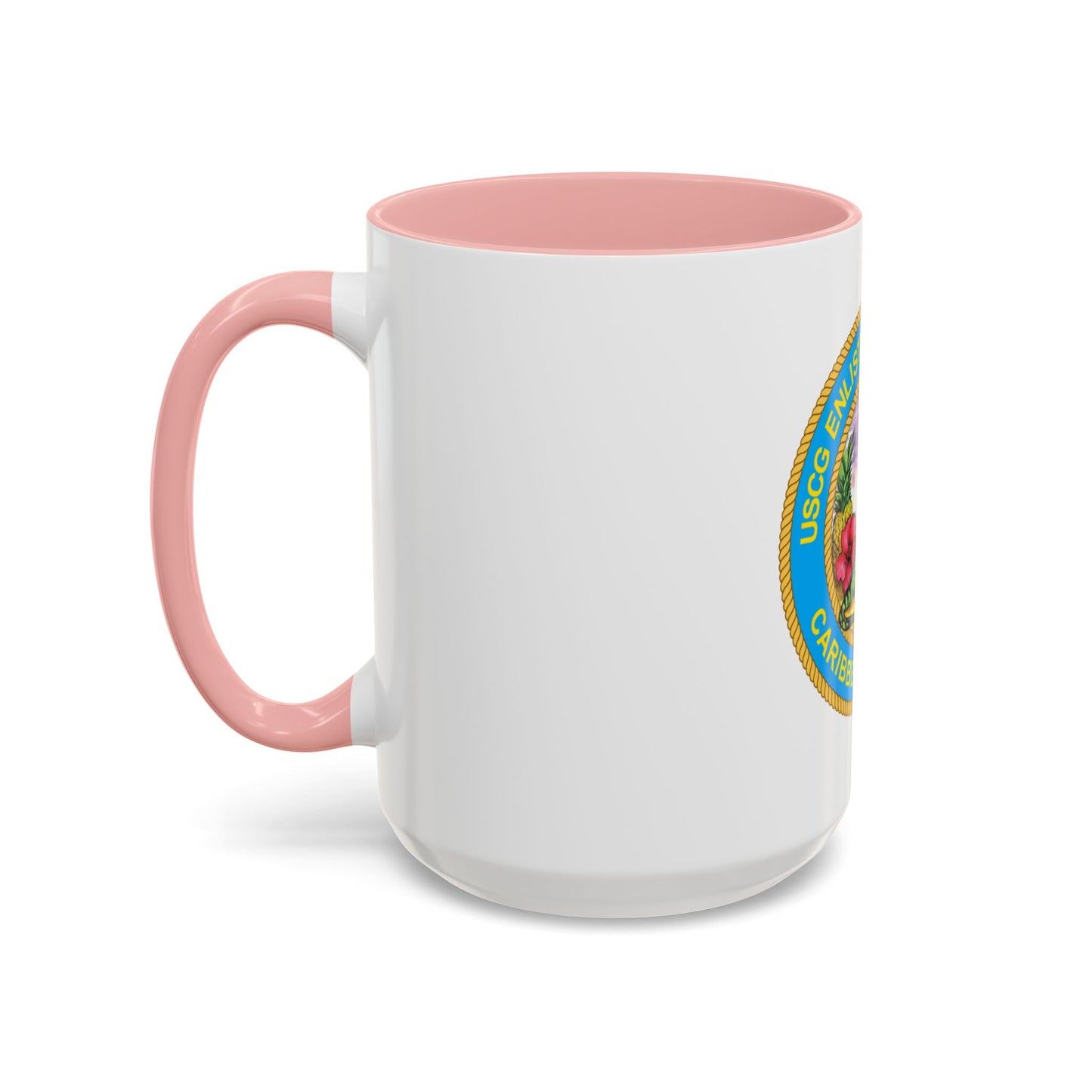 USCG EnlAssocCaribbean Branch (U.S. Coast Guard) Accent Coffee Mug