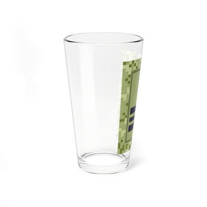 SS.OO.7.  CDE   CAMPAÑA   (Chile) (Military Rank) Pint Glass 16oz