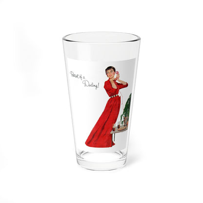 Portrait of a Darling, Pepsi ad, This Week March 7, 1954 (Magazine Illustration) Pint Glass 16oz