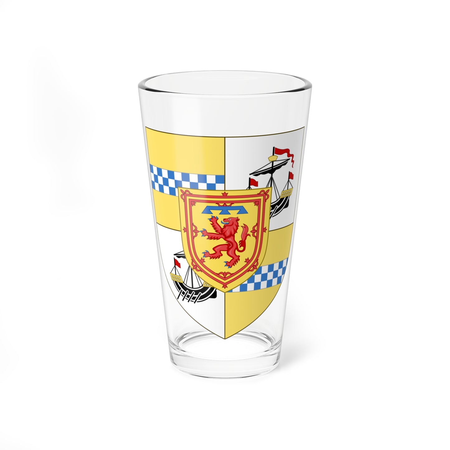 Shield of Arms of the Duke of Rothesay (United Kingdom) (Coat of Arms) Pint Glass 16oz