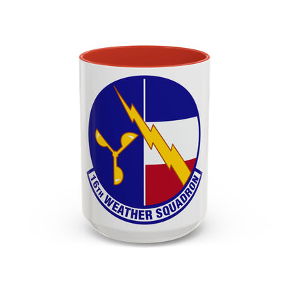 16 Weather Squadron AFWA (U.S. Air Force) Accent Coffee Mug