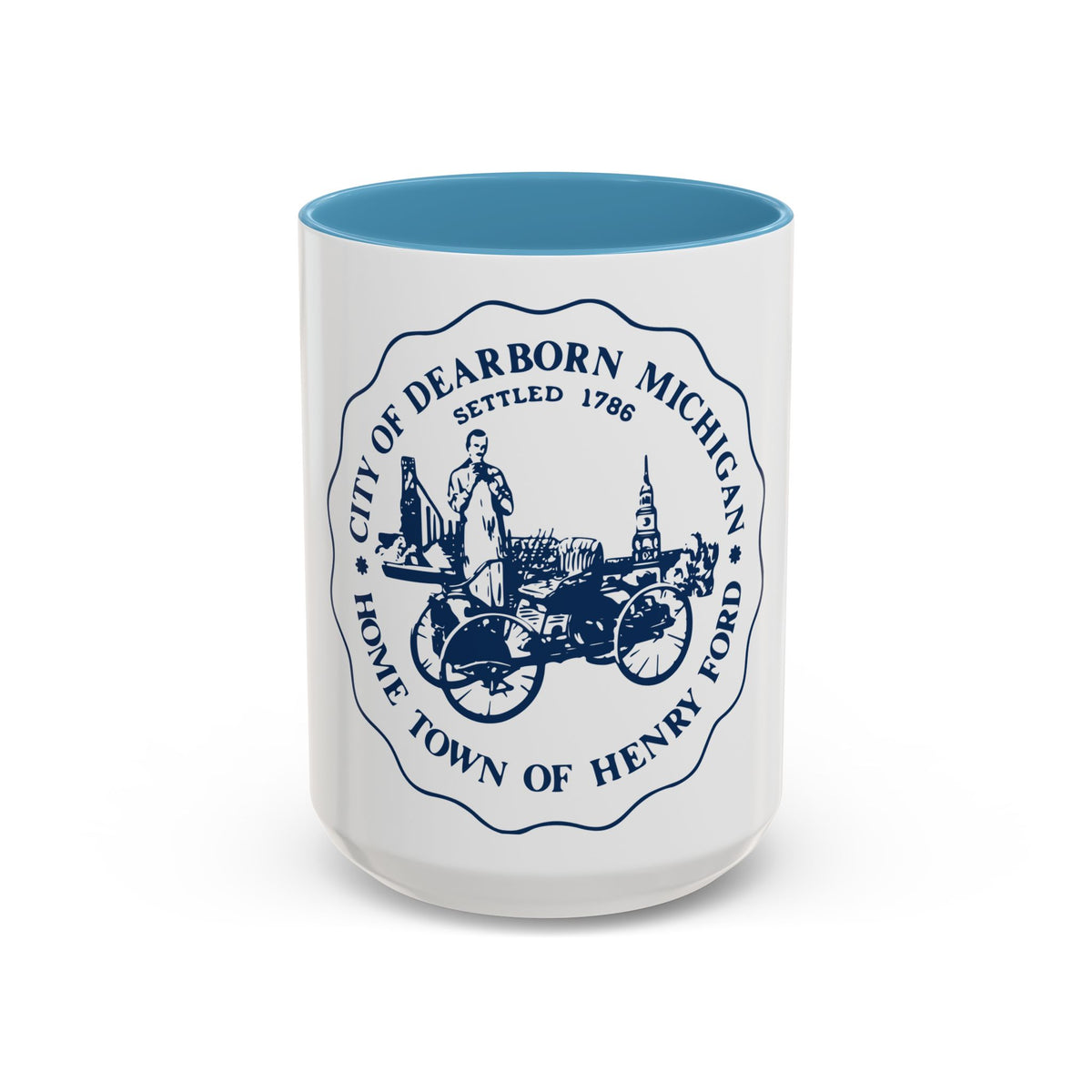 Seal of Dearborn Michigan - Accent Coffee Mug