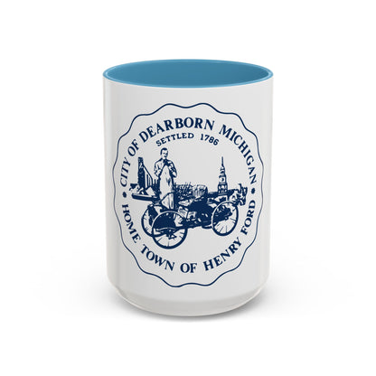 Seal of Dearborn Michigan - Accent Coffee Mug