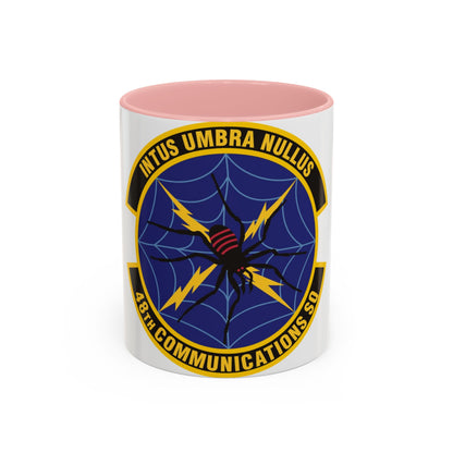 48 Communications Squadron USAFE (U.S. Air Force) Accent Coffee Mug