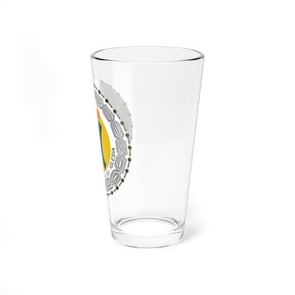 Escudo de Gonzalo López Marañón (Spain) (Coat of Arms) Pint Glass 16oz