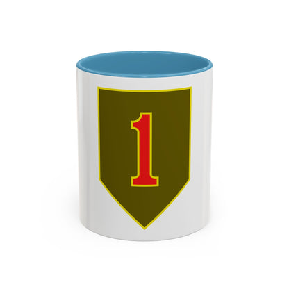 1st Infantry Division (U.S. Army) Accent Coffee Mug