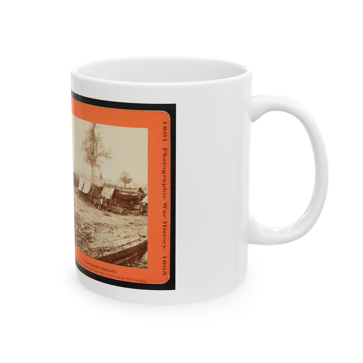 A Confederate Redoubt (U.S. Civil War) White Coffee Mug