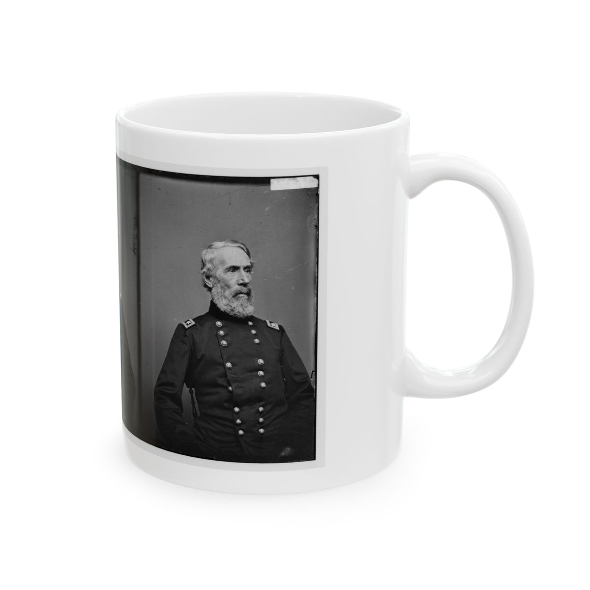 Portrait Of Maj. Gen. Edwin V. Sumner, Officer Of The Federal Army (U.S. Civil War) White Coffee Mug