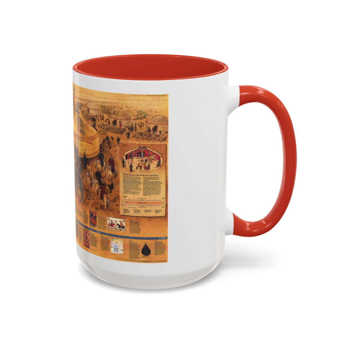 Mongols, The (1996) (Map) Accent Coffee Mug