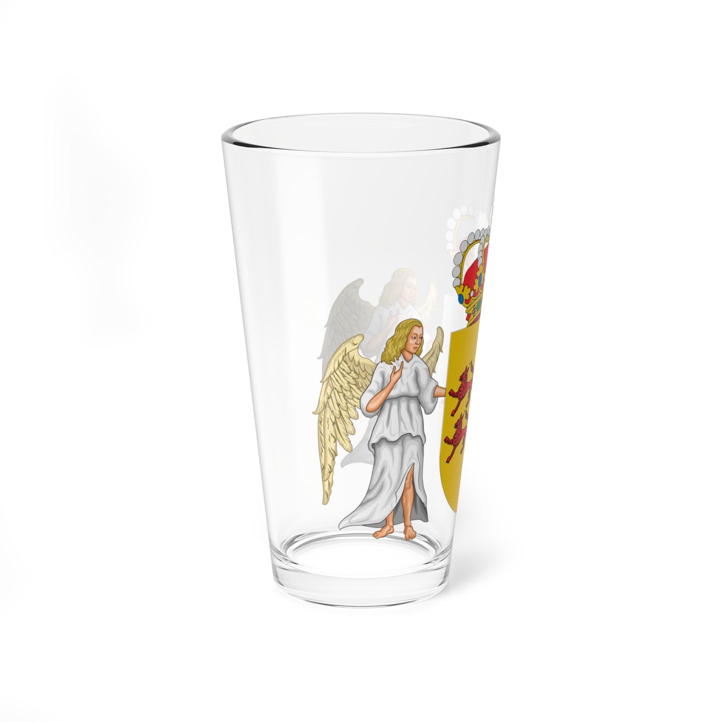 Escudo Casa de Osorio de Moscoso (Portugal) (Coat of Arms) Pint Glass 16oz