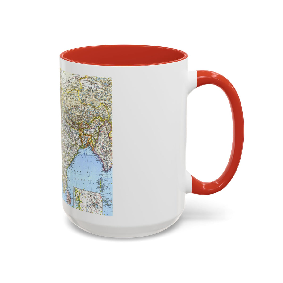 Asia - Southwest (1963) (Map) Accent Coffee Mug