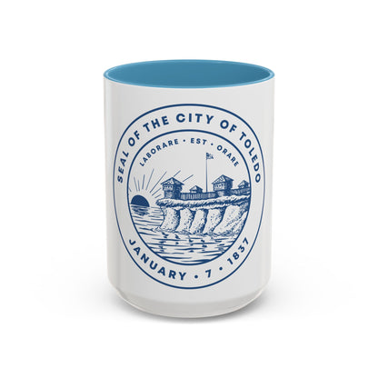 Seal of Toledo Ohio - Accent Coffee Mug
