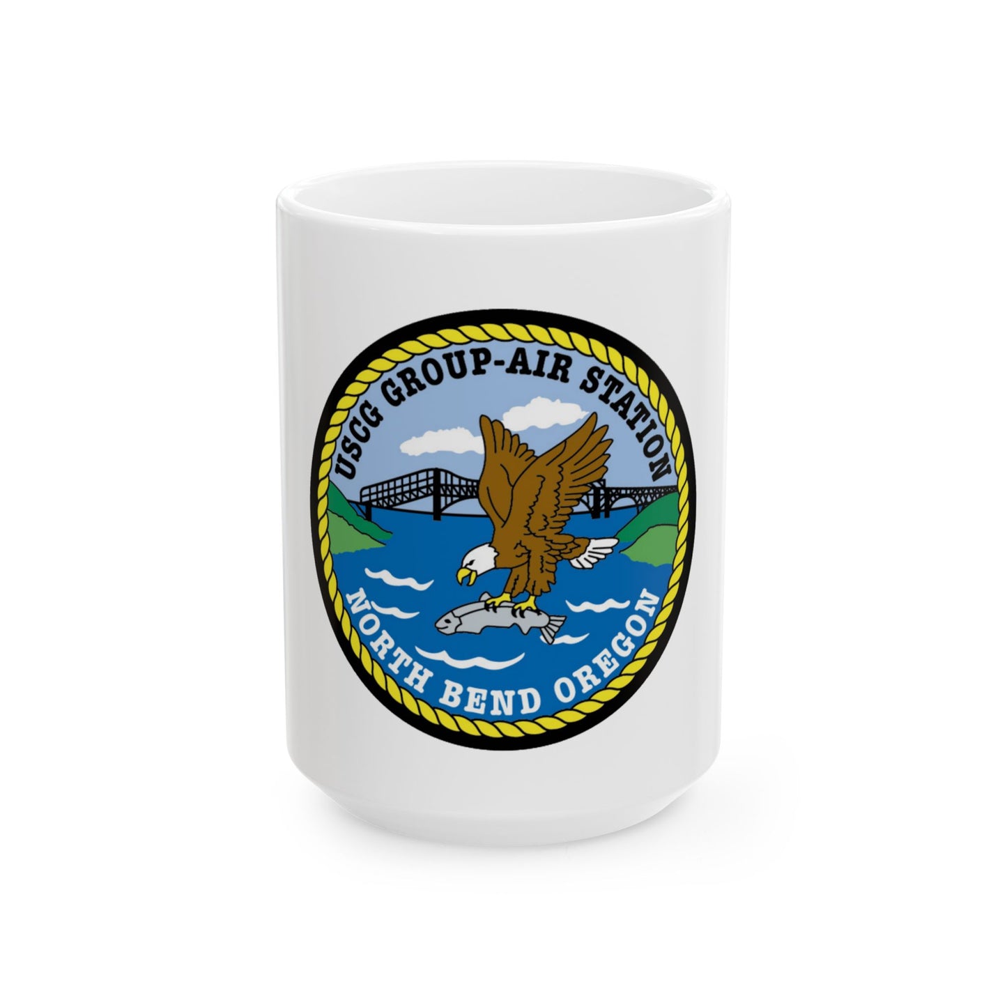 USCG Group Air Station North Bend (U.S. Coast Guard) White Coffee Mug