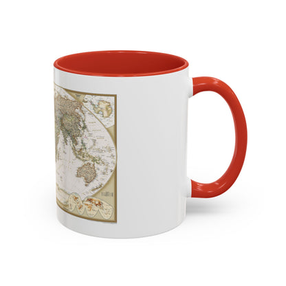 World Map - Political Antique (2007) (Map) Accent Coffee Mug