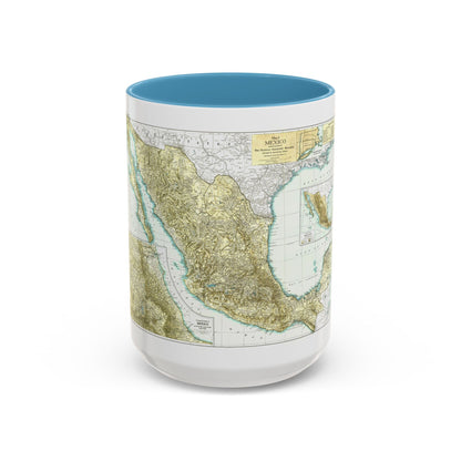 Central America & Mexico (1916) (Map) Accent Coffee Mug
