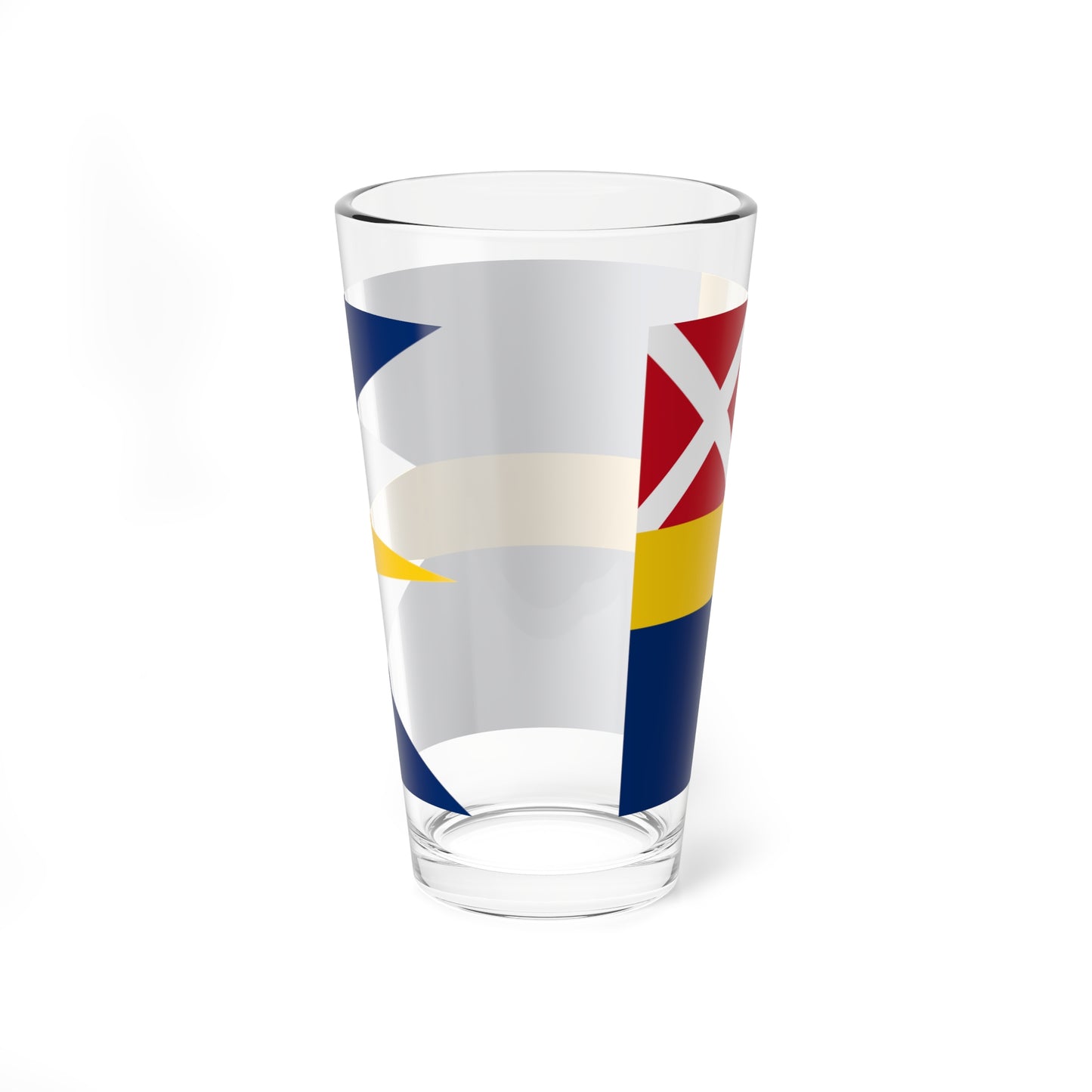 Swedish-Norwegian command flag 1815-1844 - Admiral (Sweden) Pint Glass 16oz