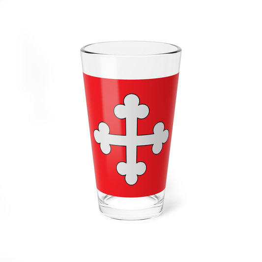 Flag of St-Maurice abbey (Switzerland) Pint Glass 16oz