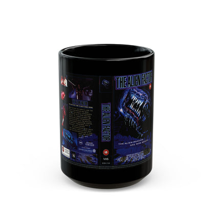 THE ALIEN FACTOR (VHS COVER) - Black Coffee Mug