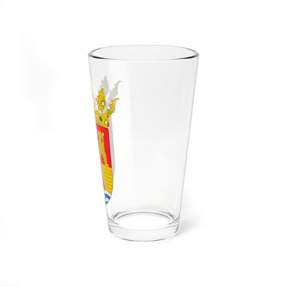 Escudo de Alhama de Aragón (Spain) (Coat of Arms) Pint Glass 16oz