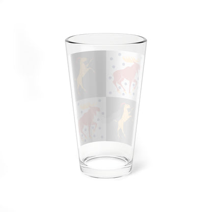 Gavleborgs lan vapenflagga (Sweden) Pint Glass 16oz
