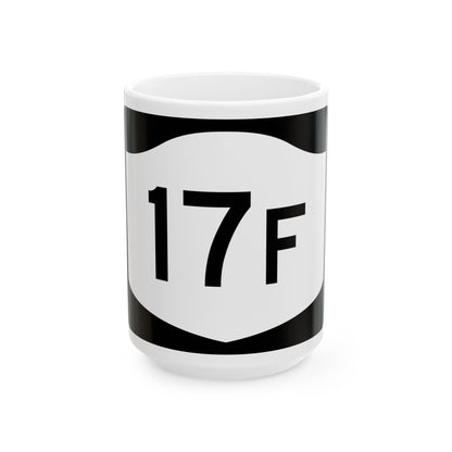 NY-17F (New York) (Road Sign) White Coffee Mug