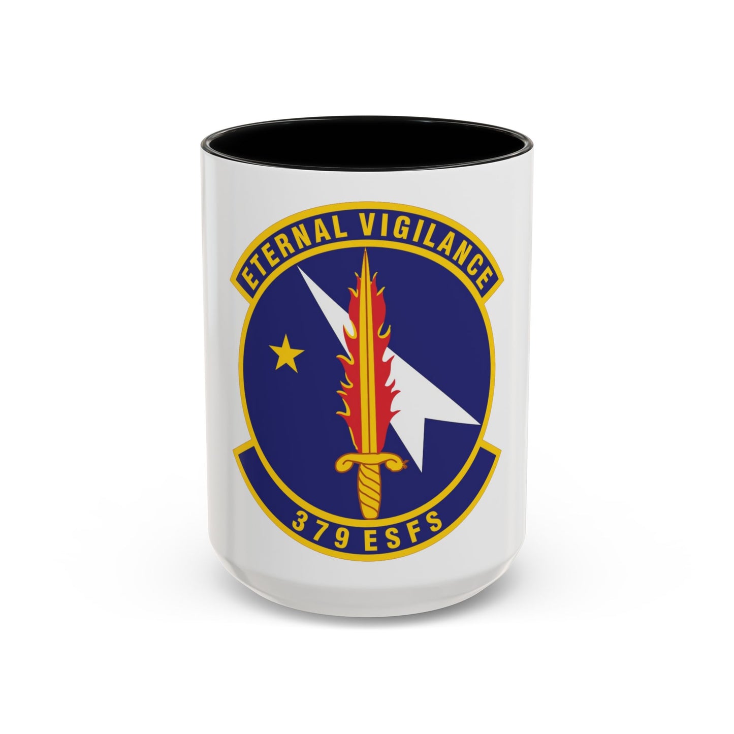 379th Expeditionary Security Forces Squadron (U.S. Air Force) Accent Coffee Mug