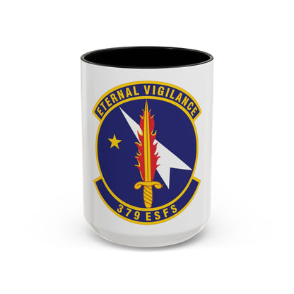 379th Expeditionary Security Forces Squadron (U.S. Air Force) Accent Coffee Mug