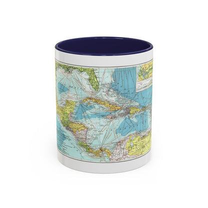 Central America (1913) (Map) Accent Coffee Mug