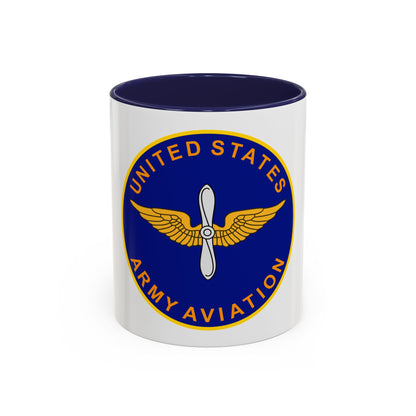 United States Aviation Branch (U.S. Army) Accent Coffee Mug