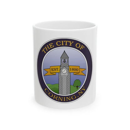Seal of Corning NY - White Coffee Mug