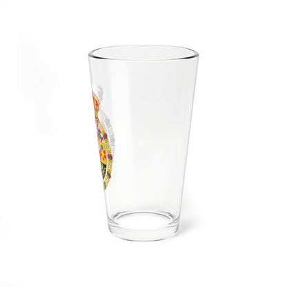 Escudo de Armas de Carlos III (Spain) (Coat of Arms) Pint Glass 16oz