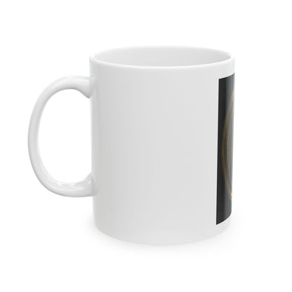 Unidentified Soldier In Union Uniform And Lock Of Hair In Brooch (U.S. Civil War) White Coffee Mug