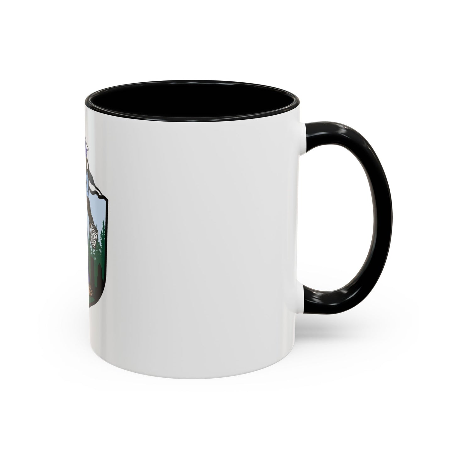 USCG Sailor Squatch (U.S. Coast Guard) Accent Coffee Mug