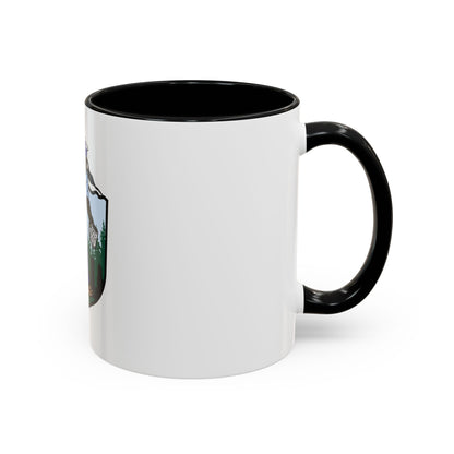 USCG Sailor Squatch (U.S. Coast Guard) Accent Coffee Mug