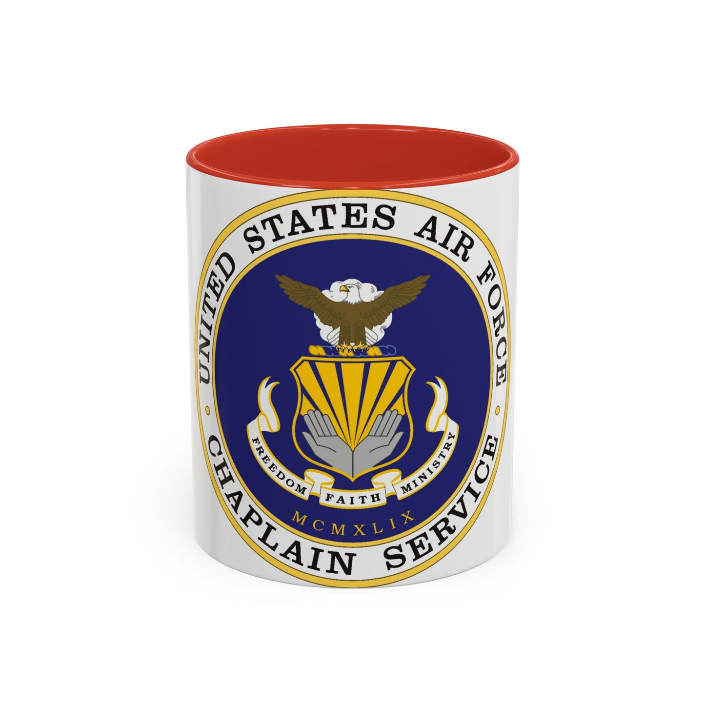 Air Force Chaplain Service (U.S. Air Force) Accent Coffee Mug